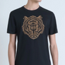 T-SHIRT REGULAR FIT DE ALGODÓN JERSEY CON LOGOTIPO DE CORCHO ESTAMPADO