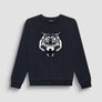 SUDADERA REGULAR FIT CON ESTAMPADO DE TIGRE