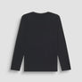 T SHIRT SLIM FIT DE JERSEY DE ALGODÓN NEGRO CON ESTAMPADO DIFUMINADO