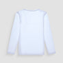 T SHIRT COLOR BLANCO SLIM FIT MANGA LARGA CON ESTAMPADO