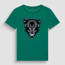T-SHIRT SLIM FIT IN JERSEY CON ESTAMPADO DE PANTERA