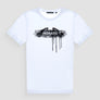 T SHIRT SLIM FIT DE JERSEY DE ALGODÓN BLANCO CON LOGOTIPO STREET