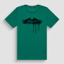 T SHIRT SLIM FIT DE JERSEY DE ALGODÓN VERDE CON LOGOTIPO STREET