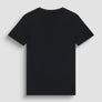 T-SHIRT SLIM FIT JERSEY DE ALGODON NEGRO CON ESTAMPADO