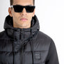 CHAQUETA SLIM FIT DE NAILON NEGRO