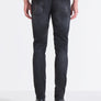 JEANS OZZY TAPERED FIT IN COATED BLACK BLACK DENIM