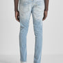 JEANS SUPERDESTROYED FIT «OZZY» EN TEJIDO VAQUERO RASGADO AZUL