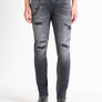 JEANS IGGY TAPERED FIT IN BLACK BLACK DENIM