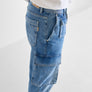 JEANS REGULAR FIT «JAY» ESTILO CARGO CON EFECTO LAVADO CLARO