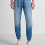 JEANS SKINNY CROPPED FIT «JAKE» CON ELÁSTICOS Y CORDÓN