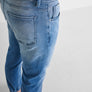 JEANS SKINNY CROPPED FIT «JAKE» CON ELÁSTICOS Y CORDÓN