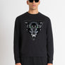 HOODIE REGULAR FIT DE ALGODÓN CON ESTAMPADO DE PANTERA