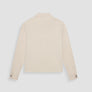 CHAQUETA SLIM FIT DE MEZCLA DE PIQUÉ DE ALGODÓN CON CUELLO Y CREMALLERA