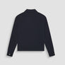 CHAQUETA SLIM FIT DE MEZCLA DE PIQUÉ DE ALGODÓN CON CUELLO Y CREMALLERA