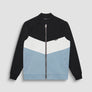 SUDADERA SLIM FIT DE MEZCLA DE ALGODÓN CON CREMALLERA Y CAPUCHA