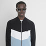 SUDADERA SLIM FIT DE MEZCLA DE ALGODÓN CON CREMALLERA Y CAPUCHA
