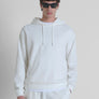SUDADERA REGULAR FIT DE MEZCLA DE ALGODÓN CON PARCHE CON LOGOTIPO