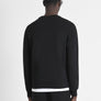 SUDADERA REGULAR FIT CON EFECTO ANTE CON INSERCIONES DE PIEL SINTÉTICA