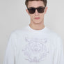 SUDADERA REGULAR FIT DE MEZCLA DE ALGODÓN CON ESTAMPADO DE TIGRE