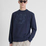 SUDADERA REGULAR FIT DE MEZCLA DE ALGODÓN CON ESTAMPADO DE TIGRE