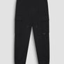 PANTALONES DE FELPA REGULAR FIT DE MEZCLA DE ALGODÓN CON LOGOTIPO DE GOMA