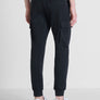 PANTALONES DE FELPA REGULAR FIT DE MEZCLA DE ALGODÓN CON LOGOTIPO DE GOMA