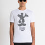 T-SHIRT REGULAR FIT DE JERSEY DE ALGODÓN BLANCO CON ESTAMPADO «MICKEY MOUSE»