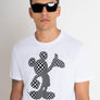 T-SHIRT REGULAR FIT DE JERSEY DE ALGODÓN BLANCO CON ESTAMPADO «MICKEY MOUSE»