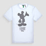 T-SHIRT REGULAR FIT DE JERSEY DE ALGODÓN BLANCO CON ESTAMPADO «MICKEY MOUSE»