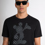 T-SHIRT REGULAR FIT DE JERSEY DE ALGODÓN NEGRO CON ESTAMPADO «MICKEY MOUSE»
