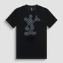 T-SHIRT REGULAR FIT DE JERSEY DE ALGODÓN NEGRO CON ESTAMPADO «MICKEY MOUSE»