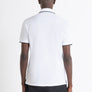 POLO REGULAR FIT DE PIQUÉ DE ALGODÓN BLANCO Y CON LOGOTIPO RESALTADO