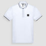 POLO REGULAR FIT DE PIQUÉ DE ALGODÓN BLANCO Y CON LOGOTIPO RESALTADO