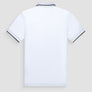 POLO REGULAR FIT DE PIQUÉ DE ALGODÓN BLANCO Y CON LOGOTIPO RESALTADO