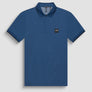 POLO REGULAR FIT DE ALGODÓN AZUL Y CON LOGOTIPO RESALTADO