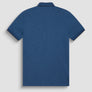 POLO REGULAR FIT DE ALGODÓN AZUL Y CON LOGOTIPO RESALTADO