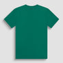 T-SHIRT REGULAR FIT DE JERSEY DE ALGODÓN VERDE CON ESTAMPADO DE PANTERA