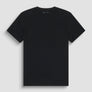 T-SHIRT REGULAR FIT DE JERSEY DE ALGODÓN NEGRO CON ESTAMPADO DE PANTERA