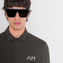 POLO REGULAR FIT DE ALGODÓN VERDE CON LOGOTIPO