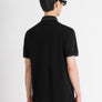 POLO REGULAR FIT DE ALGODÓN NEGRO CON LOGOTIPO