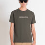 T-SHIRT REGULAR FIT DE JERSEY DE ALGODÓN CAFÉ CON LOGOTIPO
