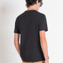 T-SHIRT REGULAR FIT DE JERSEY DE ALGODÓN NEGRO CON LOGOTIPO