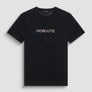 T-SHIRT REGULAR FIT DE JERSEY DE ALGODÓN NEGRO CON LOGOTIPO