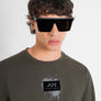 T-SHIRT REGULAR FIT VERDE DE JERSEY DE ALGODÓN VERDE CON ESTAMPADO UBANO