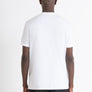T-SHIRT REGULAR FIT DE TEJIDO BLANCO DE ALGODÓN CON LOGO METÁLICO