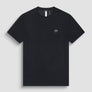 T-SHIRT REGULAR FIT DE TEJIDO NEGRO DE ALGODÓN CON LOGO METÁLICO