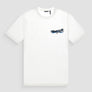T-SHIRT REGULAR FIT BLANCA DE JERSEY ALGODÓN CON LOGOTIPO DE "MONSIEUR"