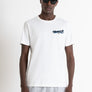 T-SHIRT REGULAR FIT BLANCA DE JERSEY ALGODÓN CON LOGOTIPO DE "MONSIEUR"