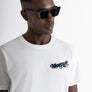 T-SHIRT REGULAR FIT BLANCA DE JERSEY ALGODÓN CON LOGOTIPO DE "MONSIEUR"