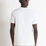 T-SHIRT REGULAR FIT BLANCA DE JERSEY ALGODÓN CON LOGOTIPO DE "MONSIEUR"